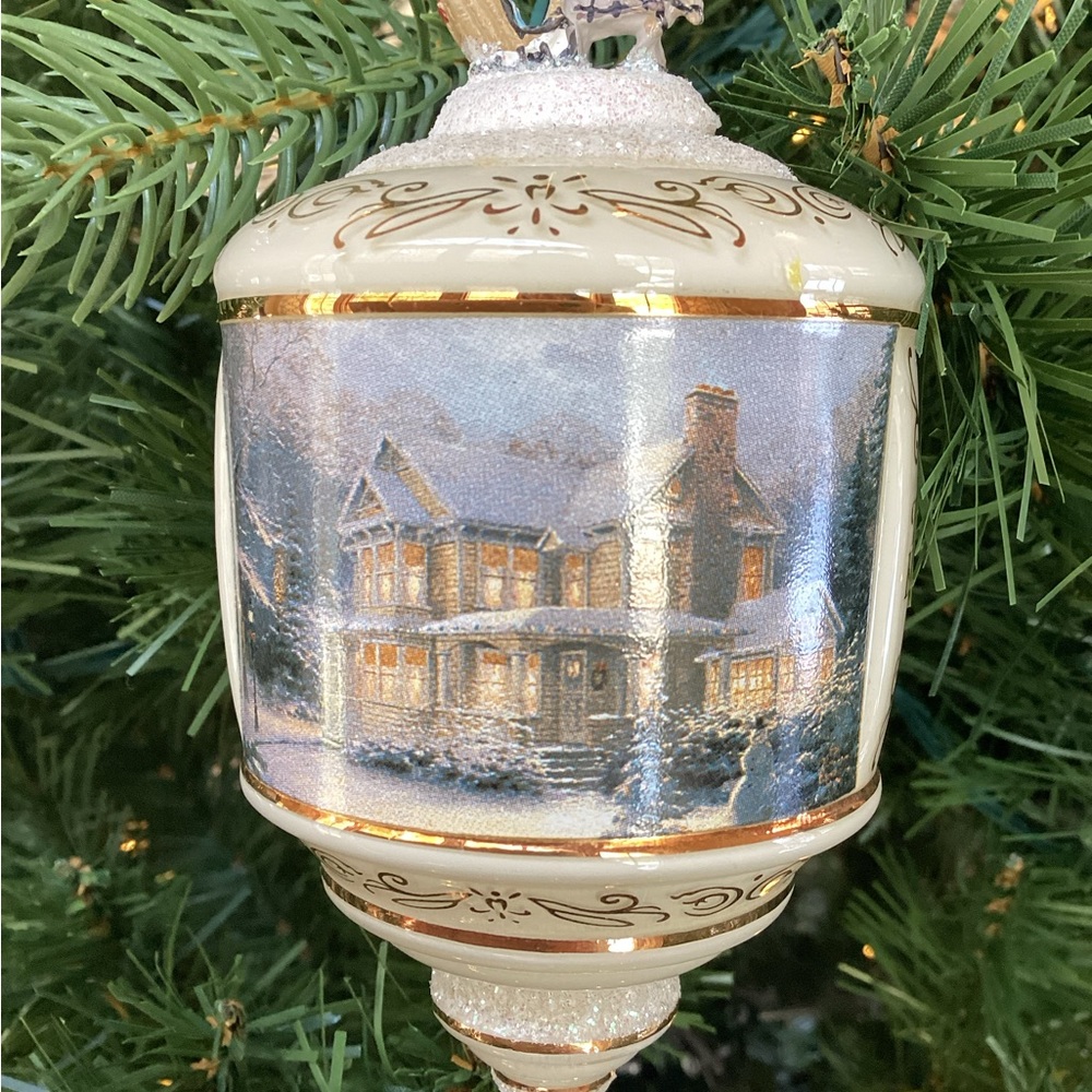 Thomas Kinkade “Painter of Light” collectible ornament.
